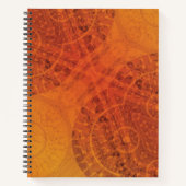 aanvaarding | Rode Sinaasappel Gele Boho Medallion Notitieboek (Voorkant)