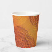 aanvaarding | Rode Sinaasappel Gele Boho Medallion Papieren Bekers (Links)