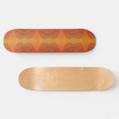 aanvaarding | Rode Sinaasappel Gele Boho Medallion Persoonlijk Skateboard (Horizontaal)
