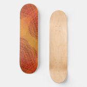 aanvaarding | Rode Sinaasappel Gele Boho Medallion Persoonlijk Skateboard (Voorkant)