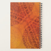 aanvaarding | Rode Sinaasappel Gele Boho Medallion Planner (Achterkant)