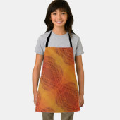 aanvaarding | Rode Sinaasappel Gele Boho Medallion Schort (Insitu)