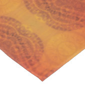 aanvaarding | Rode Sinaasappel Gele Boho Medallion Tafelkleed (Gekanteld)