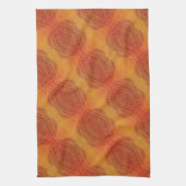 aanvaarding | Rode Sinaasappel Gele Boho Medallion Theedoek (Verticaal)