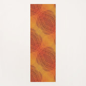 aanvaarding | Rode Sinaasappel Gele Boho Medallion Yogamat (Voorkant)