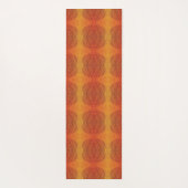 aanvaarding | Rode Sinaasappel Gele Boho Medallion Yogamat (Achterkant)