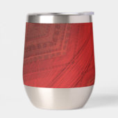 aanvaarding | rood eclectisch boho-patroon (Links)