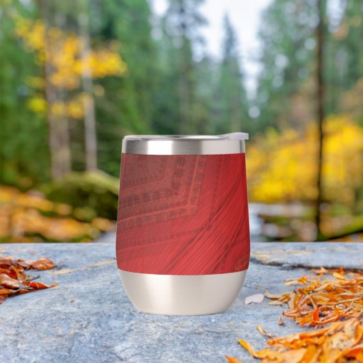 aanvaarding | rood eclectisch boho-patroon (Buiten)