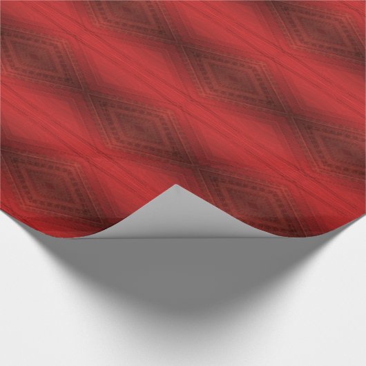 aanvaarding | rood eclectisch boho-patroon cadeaupapier (Hoek)