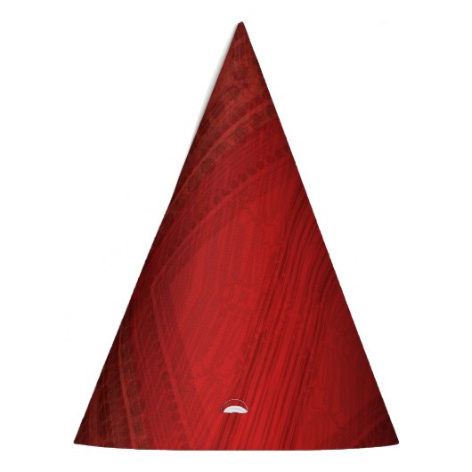 aanvaarding | rood eclectisch boho-patroon feesthoedjes (Links)