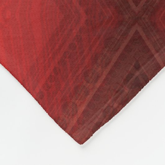 aanvaarding | rood eclectisch boho-patroon fleece deken (Hoek)