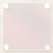 aanvaarding | rood eclectisch boho-patroon glazen onderzetter (Achterkant)