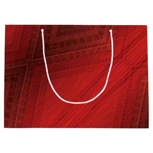 aanvaarding | rood eclectisch boho-patroon groot cadeauzakje (Voorkant)