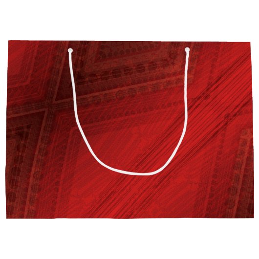 aanvaarding | rood eclectisch boho-patroon groot cadeauzakje (Achterkant)