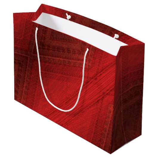 aanvaarding | rood eclectisch boho-patroon groot cadeauzakje (Achterkant Gekanteld)