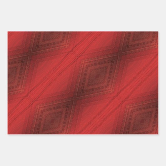 aanvaarding | rood eclectisch boho-patroon inpakpapier vel (Voorkant 2)
