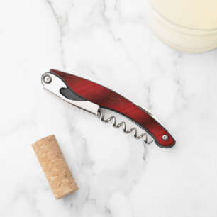 aanvaarding   rood eclectisch boho-patroon kurkentrekker