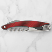 aanvaarding | rood eclectisch boho-patroon kurkentrekker (Achterkant)