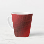 aanvaarding | rood eclectisch boho-patroon latte mok (Linkerhoek)