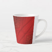 aanvaarding | rood eclectisch boho-patroon latte mok (Rechts)
