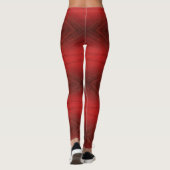 aanvaarding | rood eclectisch boho-patroon leggings (Achterkant)