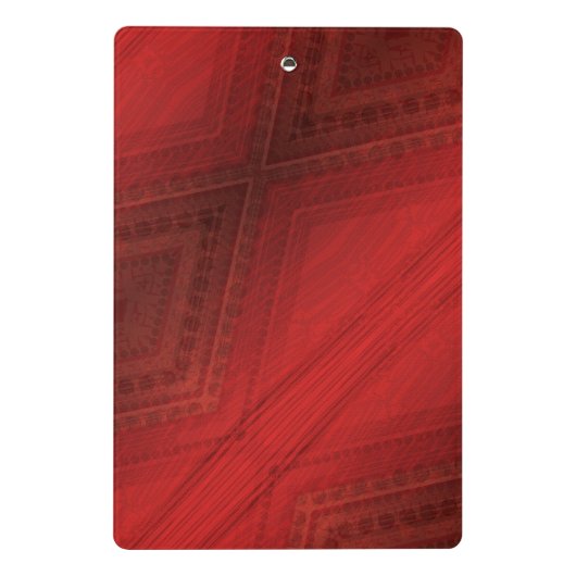 aanvaarding | rood eclectisch boho-patroon mini klembord (Achterkant)