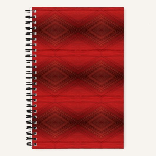 aanvaarding | rood eclectisch boho-patroon notitieboek (Voorkant)