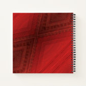 aanvaarding | rood eclectisch boho-patroon notitieboek (Achterkant)