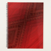 aanvaarding | rood eclectisch boho-patroon planner (Voorkant)