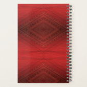 aanvaarding | rood eclectisch boho-patroon planner (Achterkant)