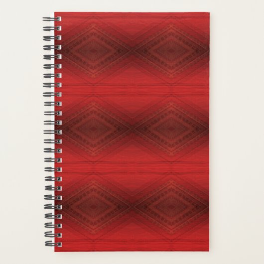 aanvaarding | rood eclectisch boho-patroon planner (Voorkant)
