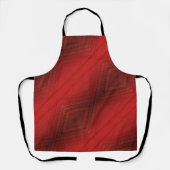 aanvaarding | rood eclectisch boho-patroon schort (Voorkant)