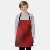 aanvaarding | rood eclectisch boho-patroon schort (Gedragen)