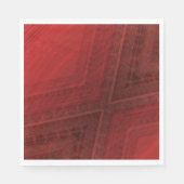 aanvaarding | rood eclectisch boho-patroon servet (Voorkant)