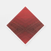 aanvaarding | rood eclectisch boho-patroon servet (Hoek)