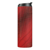 aanvaarding | rood eclectisch boho-patroon thermosbeker (Gedraaid links)