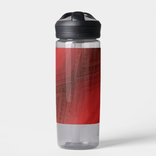 aanvaarding | rood eclectisch boho-patroon waterfles (Voorkant)