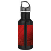 aanvaarding | rood eclectisch boho-patroon waterfles  (Achterkant)