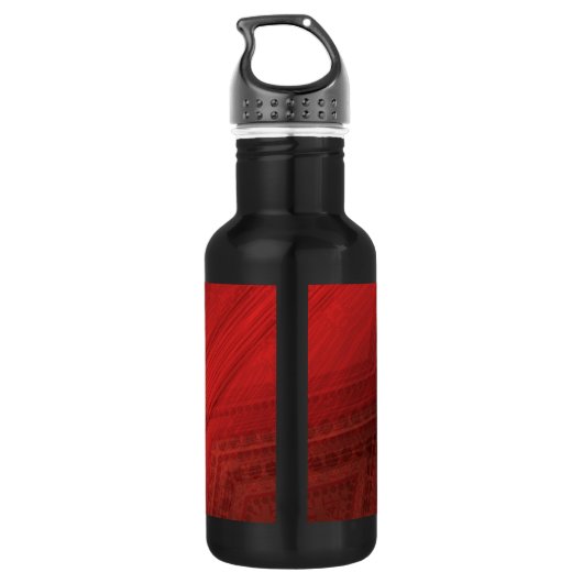 aanvaarding | rood eclectisch boho-patroon waterfles  (Achterkant)