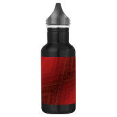 aanvaarding | rood eclectisch boho-patroon waterfles  (Links)