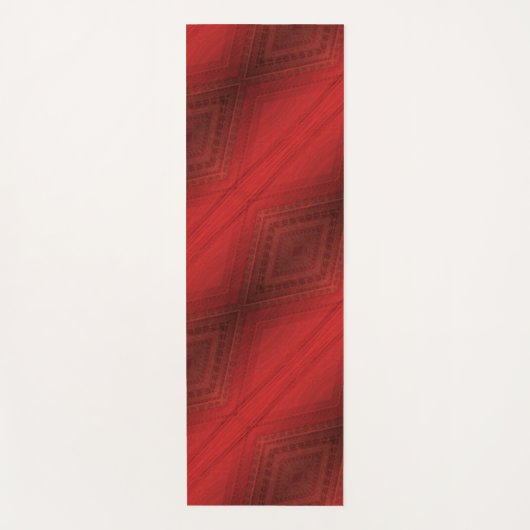 aanvaarding | rood eclectisch boho-patroon yogamat (Voorkant)