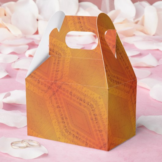 aanvaarding | Rood Oranje geel Shibori-patroon Bedankdoosjes (Huwelijk)