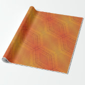 aanvaarding | Rood Oranje geel Shibori-patroon Cadeaupapier (Uitgerold)