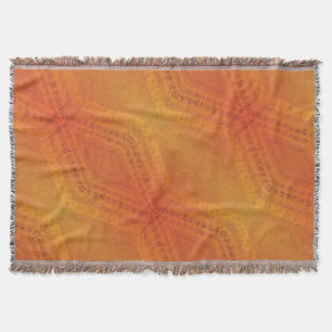 aanvaarding   Rood Oranje geel Shibori-patroon Deken