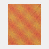 aanvaarding | Rood Oranje geel Shibori-patroon Fleece Deken (Voorkant)