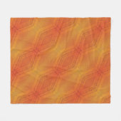 aanvaarding | Rood Oranje geel Shibori-patroon Fleece Deken (Voorkant (Horizontaal))