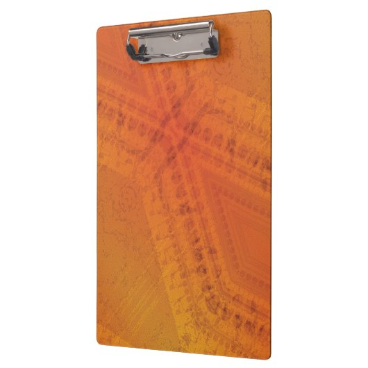 aanvaarding | Rood Oranje geel Shibori-patroon Klembord (Links)