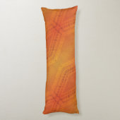 aanvaarding | Rood Oranje geel Shibori-patroon Lichaamskussen (Achterkant (Verticaal))