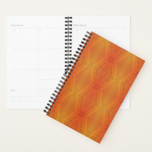 aanvaarding   Rood Oranje geel Shibori-patroon Planner
