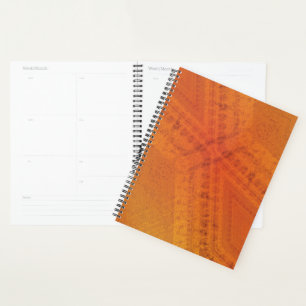 aanvaarding   Rood Oranje geel Shibori-patroon Planner
